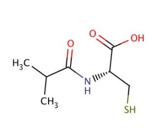 N-Isobutyryl-L-cysteine (CAS 124529-02-8) - chemical structure image