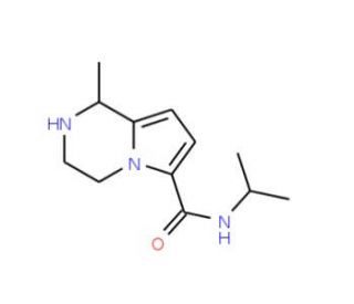 N-isopropyl-1-methyl-1,2,3,4-tetrahydropyrrolo[1,2-a]pyrazine-6-carboxamide - chemical structure image