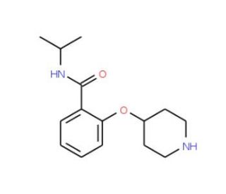 N-Isopropyl-2-(4-piperidinyloxy)benzamide - chemical structure image
