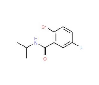 N-Isopropyl 2-bromo-5-fluorobenzamide (CAS 951884-14-3) - chemical structure image