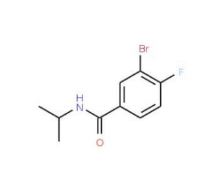 N-Isopropyl 3-bromo-4-fluorobenzamide (CAS 1065073-97-3) - chemical structure image