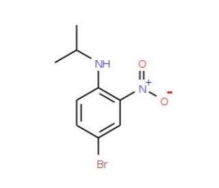 N-Isopropyl 4-bromo-2-nitroaniline (CAS 4651-98-3) - chemical structure image