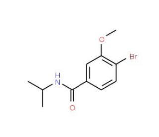 N-Isopropyl 4-bromo-3-methoxybenzamide (CAS 1072944-42-3) - chemical structure image