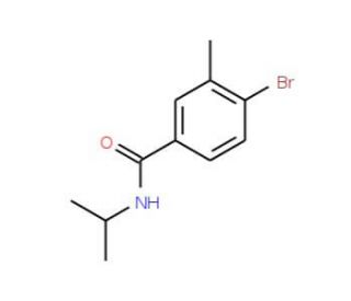 N-Isopropyl 4-bromo-3-methylbenzamide (CAS 1020252-77-0) - chemical structure image