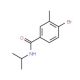 N-Isopropyl 4-bromo-3-methylbenzamide (CAS 1020252-77-0) - chemical structure image