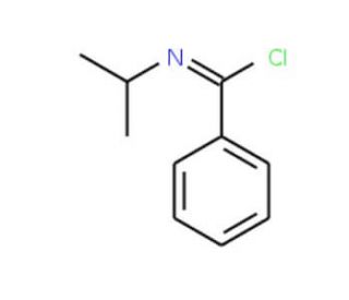 N-isopropylbenzenecarboximidoyl chloride (CAS 6620-80-0) - chemical structure image