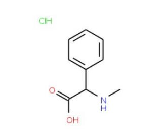 N-Me-DL-phenylglycine hydrochloride (CAS 74641-60-4) - chemical structure image