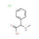 N-Me-DL-phenylglycine hydrochloride (CAS 74641-60-4) - chemical structure image