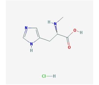 N-Me-L-His-OH HCl (CAS 17451-62-6) - chemical structure image