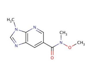 N-Methoxy-N,3-dimethyl-3H-imidazo[4,5-b]pyridine-6-carboxamide (CAS 1186310-78-0) - chemical structure image