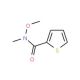 N-Methoxy-N-methyl-2-thiophenecarboxamide (CAS 229970-94-9) - chemical structure image
