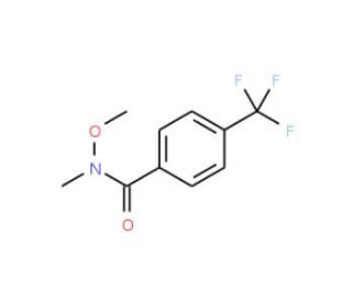 N-Methoxy-N-methyl-4-(trifluoromethyl)-benzenecarboxamide (CAS 116332-61-7) - chemical structure image