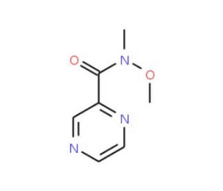 N-Methoxy-N-methyl-pyrazine-2-carboxamide (CAS 317335-26-5) - chemical structure image