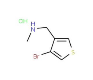 N-Methyl-[(4-bromothien-3-yl)methyl]amine hydrochloride (CAS 944450-82-2) - chemical structure image