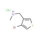 N-Methyl-[(4-bromothien-3-yl)methyl]amine hydrochloride (CAS 944450-82-2) - chemical structure image