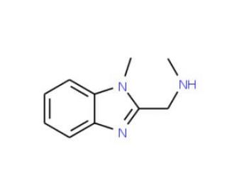N-Methyl-1-(1-methyl-1H-benzimidazol-2-yl)methylamine (CAS 137898-62-5) - chemical structure image