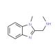 N-Methyl-1-(1-methyl-1H-benzimidazol-2-yl)methylamine (CAS 137898-62-5) - chemical structure image