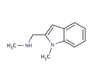 N-Methyl-1-(1-methyl-1H-indol-2-yl)-methanamine - chemical structure image