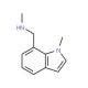 N-Methyl-1-(1-methyl-1H-indol-7-yl)methylamine (CAS 709649-75-2) - chemical structure image