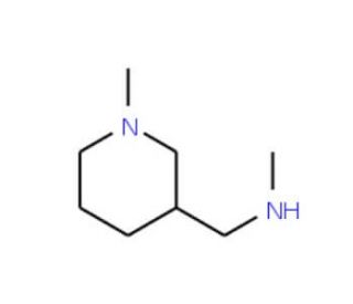 N-Methyl-1-(1-methylpiperidin-3-yl)methanamine (CAS 639078-61-8) - chemical structure image