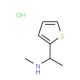 N-Methyl-1-(2-thienyl)ethylamine hydrochloride - chemical structure image