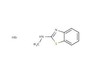 N-methyl-1,3-benzothiazol-2-amine hydrobromide (CAS 16954-69-1 (free acid)) - chemical structure image