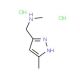 N-Methyl-1-(3-methyl-1H-pyrazol-5-yl)methanaminedihydrochloride - chemical structure image