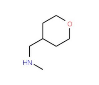 N-Methyl-1-(tetrahydro-2H-pyran-4-yl)methylamine (CAS 439081-52-4) - chemical structure image