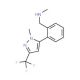 N-Methyl-2-[1-methyl-3-(trifluoromethyl)-1H-pyrazol-5-yl]benzylamine (CAS 898598-62-4) - chemical structure image