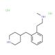 N-Methyl-2-[2-(4-piperidylmethyl)phenyl]-1-ethanamine, dihydrochloride (CAS 1172569-99-1) - chemical structure image