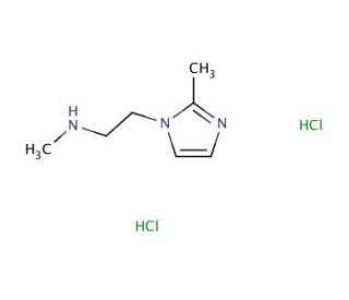 N-Methyl-2-(2-methyl-1H-imidazol-1-yl)ethanaminedihydrochloride - chemical structure image