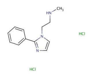 N-Methyl-2-(2-phenyl-1H-imidazol-1-yl)ethanaminedihydrochloride - chemical structure image