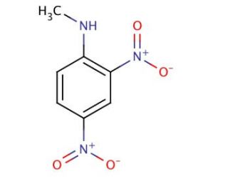 N-Methyl-2,4-dinitroaniline (CAS 2044-88-4) - chemical structure image