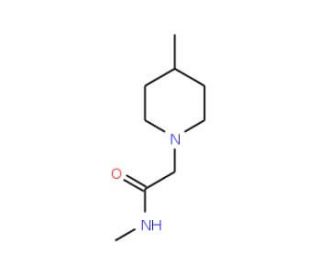 N-Methyl-2-(4-methylpiperidin-1-yl)acetamide - chemical structure image