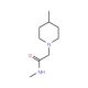 N-Methyl-2-(4-methylpiperidin-1-yl)acetamide - chemical structure image