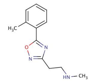 N-Methyl-2-[5-(2-methylphenyl)-1,2,4-oxadiazol-3-yl]ethanamine (CAS 1142210-88-5) - chemical structure image