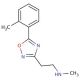 N-Methyl-2-[5-(2-methylphenyl)-1,2,4-oxadiazol-3-yl]ethanamine (CAS 1142210-88-5) - chemical structure image