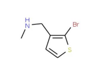 N-Methyl-(2-bromothien-3-yl)methylamine (CAS 331766-69-9) - chemical structure image