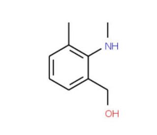 N-Methyl 2-methyl-6-hydroxymethylaniline (CAS 941294-10-6) - chemical structure image