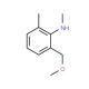 N-Methyl 2-methyl-6-methoxymethylaniline (CAS 941294-11-7) - chemical structure image