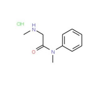 N-Methyl-2-methylamino-N-phenyl-acetamide hydrochloride (CAS 97454-51-8) - chemical structure image