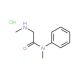 N-Methyl-2-methylamino-N-phenyl-acetamide hydrochloride (CAS 97454-51-8) - chemical structure image