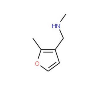 N-Methyl-(2-methylfur-3-yl)methylamine (CAS 916766-85-3) - chemical structure image