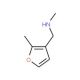 N-Methyl-(2-methylfur-3-yl)methylamine (CAS 916766-85-3) - chemical structure image
