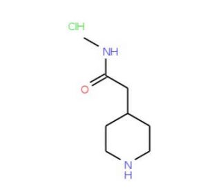 N-Methyl-2-piperidin-4-ylacetamide hydrochloride (CAS 70724-80-0) - chemical structure image