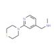 N-Methyl-(2-thiomorpholinopyrid-4-yl)methylamine (CAS 906352-66-7) - chemical structure image