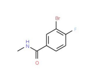 N-Methyl 3-bromo-4-fluorobenzamide (CAS 337536-22-8) - chemical structure image