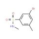 N-Methyl 3-Bromo-5-methylbenzenesulfonamide (CAS 1020252-91-8) - chemical structure image