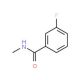 N-Methyl 3-fuorobenzamide (CAS 701-39-3) - chemical structure image