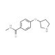 N-Methyl-4-[(3S)-pyrrolidinyloxy]benzamide - chemical structure image